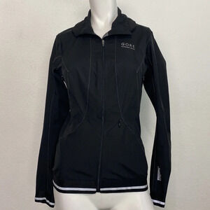 Gore Running Wear Women's Black Windstopper Long Sleeve Full Zip Jacket Size XS
